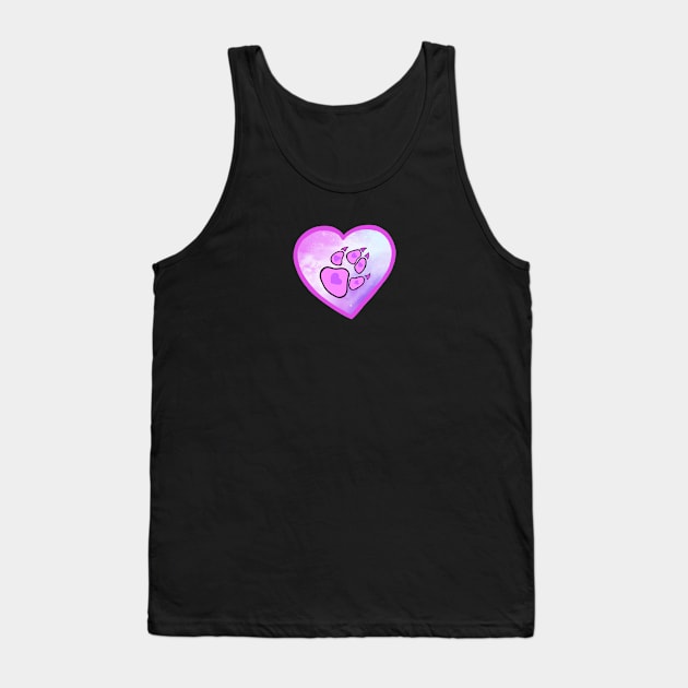 Sweetheart Memory Paw Tank Top by DNASCC